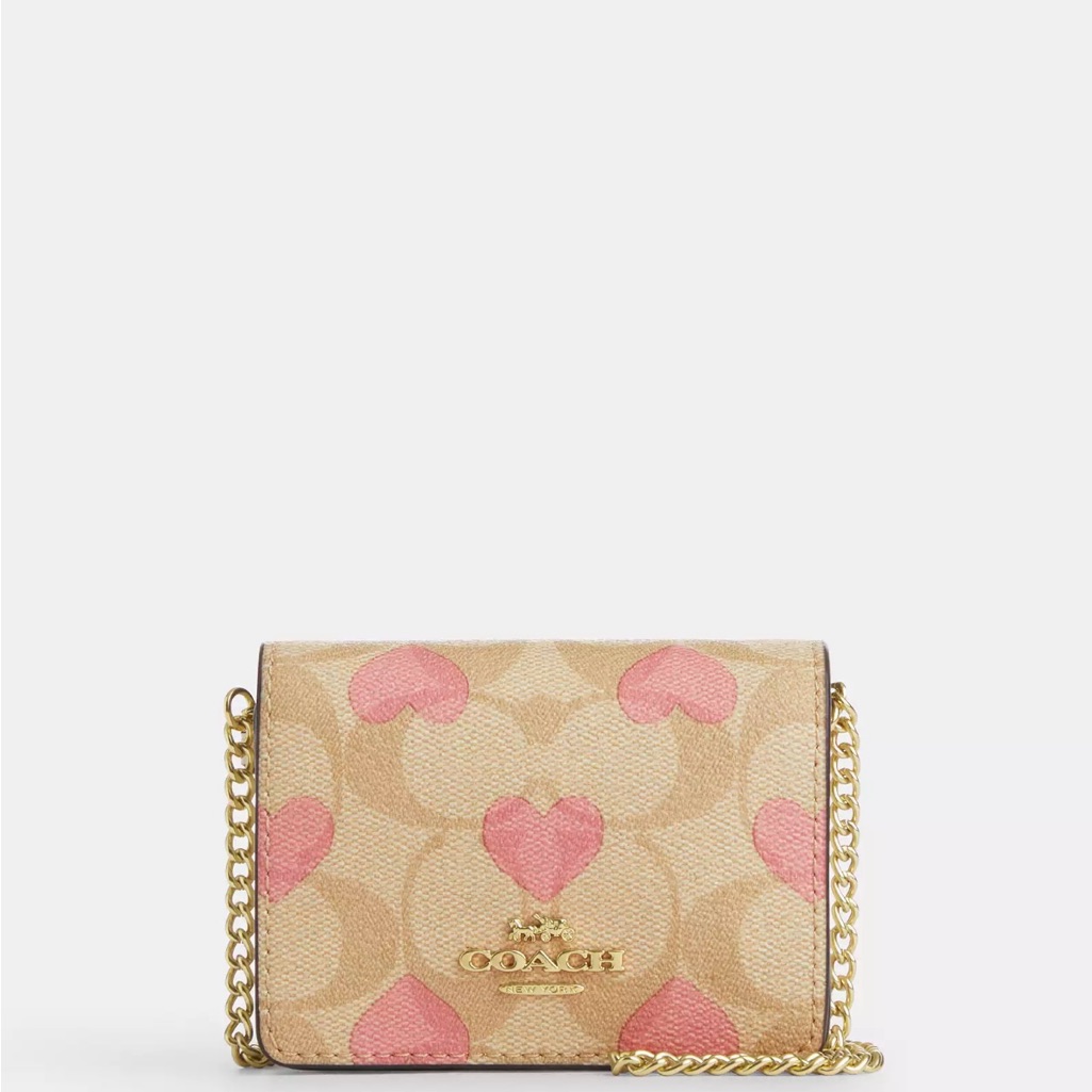 Coach Boxed Mini Wallet On A Chain